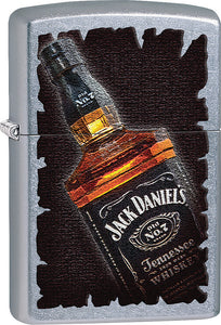 Zippo Lighter Street Chrome Jack Daniels Design Made In The USA 11516