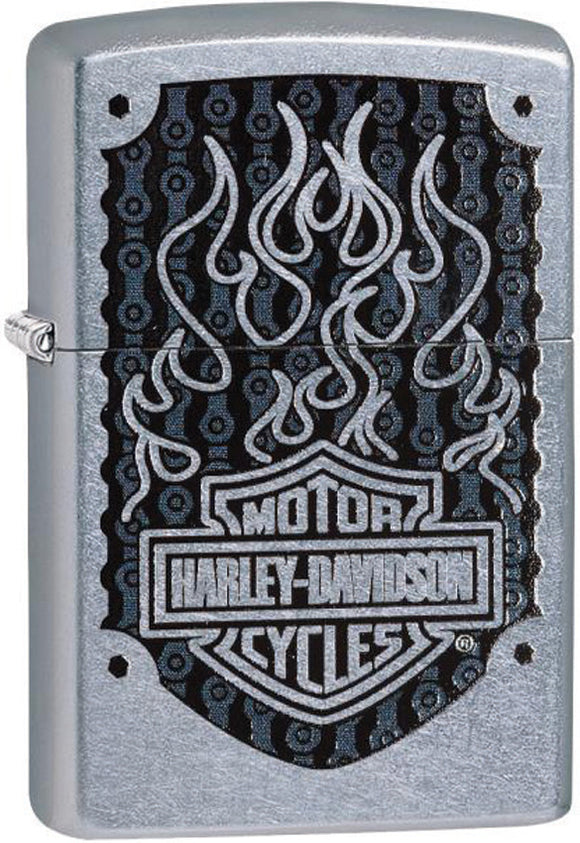 Zippo Harley Davidson Motorcycles Logo Fire Flame Windproof Lighter 11564