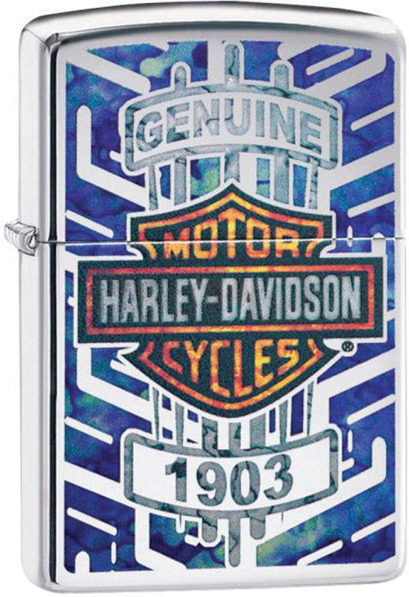 Zippo Harley Davidson Genuine Motorcycle Logo Windproof Lighter 11565