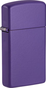 Zippo Slim Purple Matte Lighter 2.25" Lighter Boxed Made In USA 11637