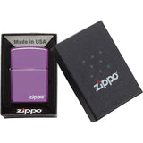 Zippo Classic Logo Purple Windproof Lighter 12747