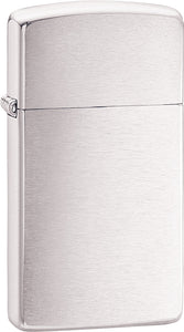 Zippo Slim Brushed Chrome Lighter 13008