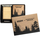 Zippo Woodchuck Design Birch Wood Windproof Lighter 13700