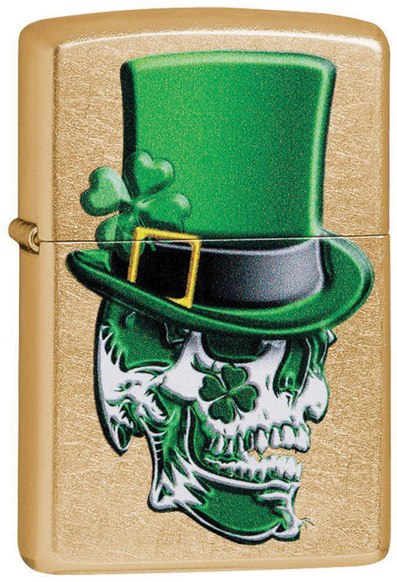 Zippo Irish Skull Lighter 14086
