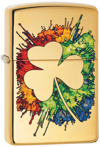 Zippo Graffiti Clover Lighter 14090