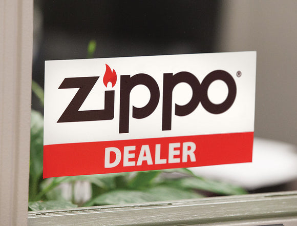 Zippo Lighter Logo Business Product Dealer Window Cling 142364
