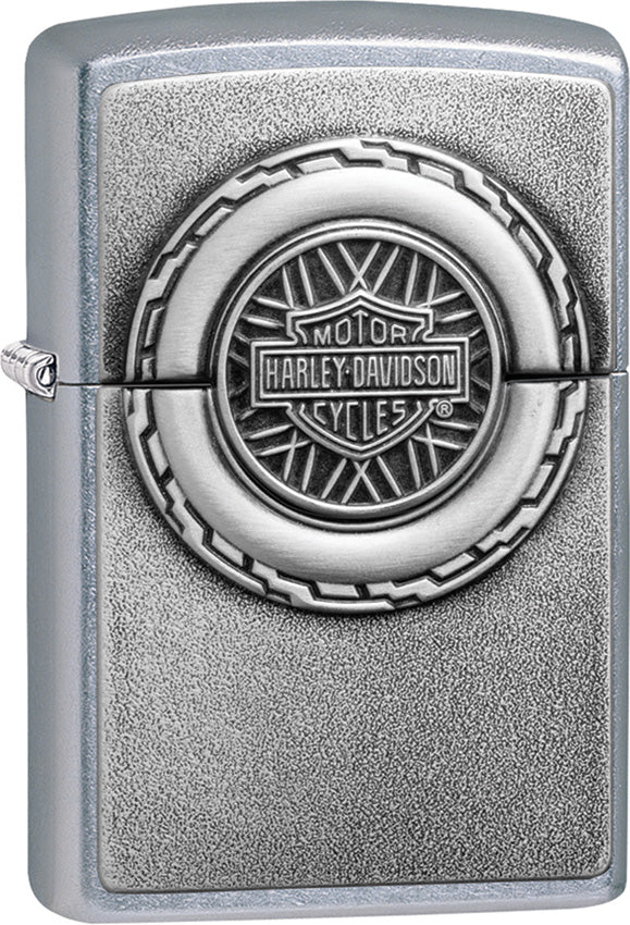 Zippo Harley Davidson Design Street Chrome Windproof Lighter 14490