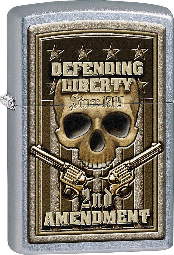 Zippo Lighter Defending Liberty 2nd Amendment Design Made In The USA 15240