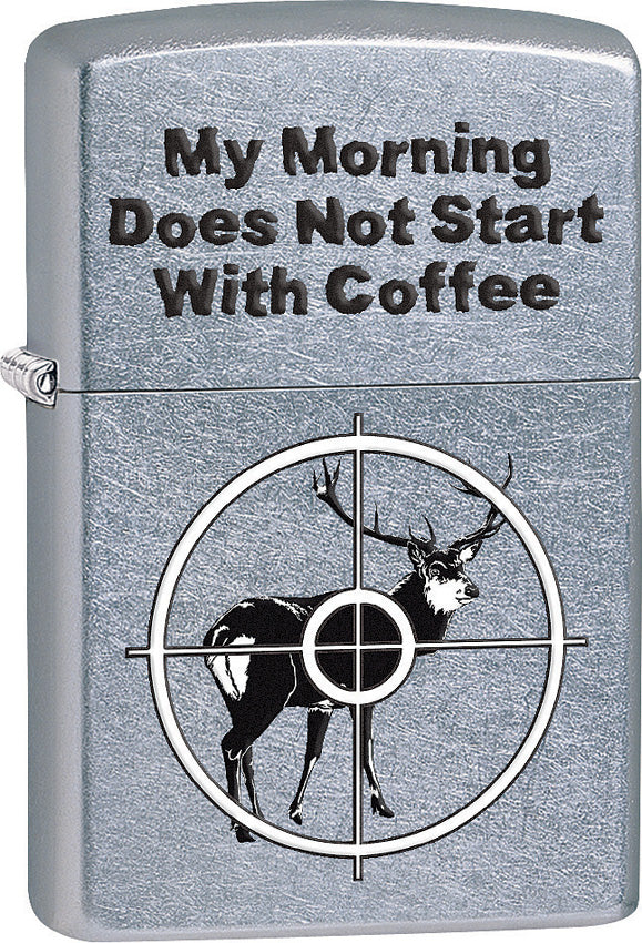 Zippo Lighter My Morning Does Not Start With Coffee Design Made In The USA 15252