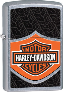 Zippo Lighter Motor Harley Davidson Cycles Design Made In The USA 15253