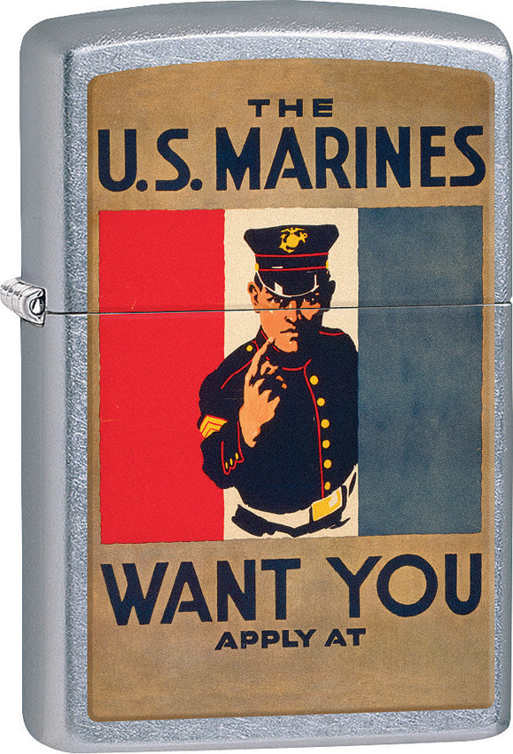 Zippo Lighter The U.S. Marines Want You Design Made In The USA 15272