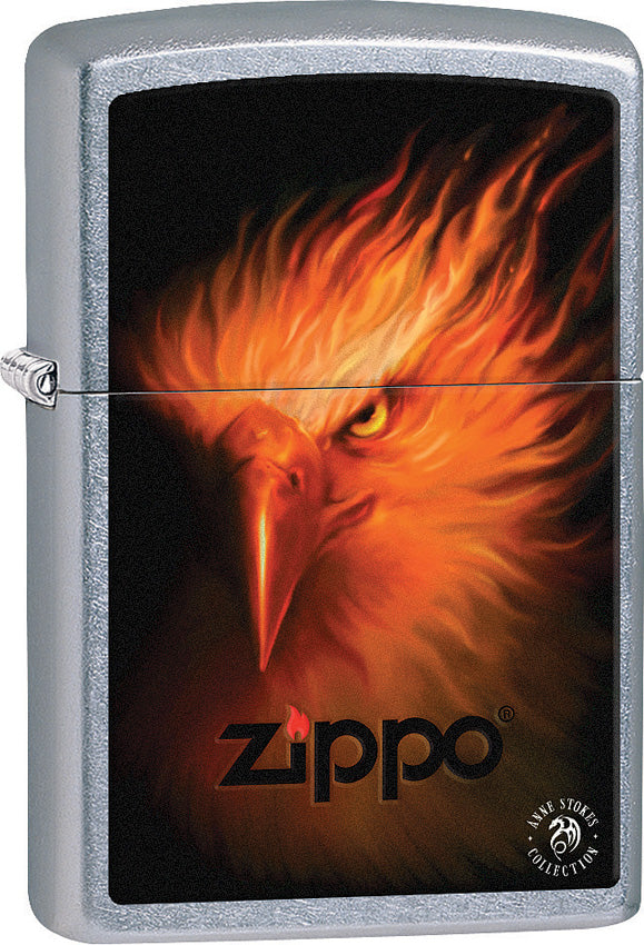Zippo Lighter Street Chrome Firebird Design Made In The USA 15281