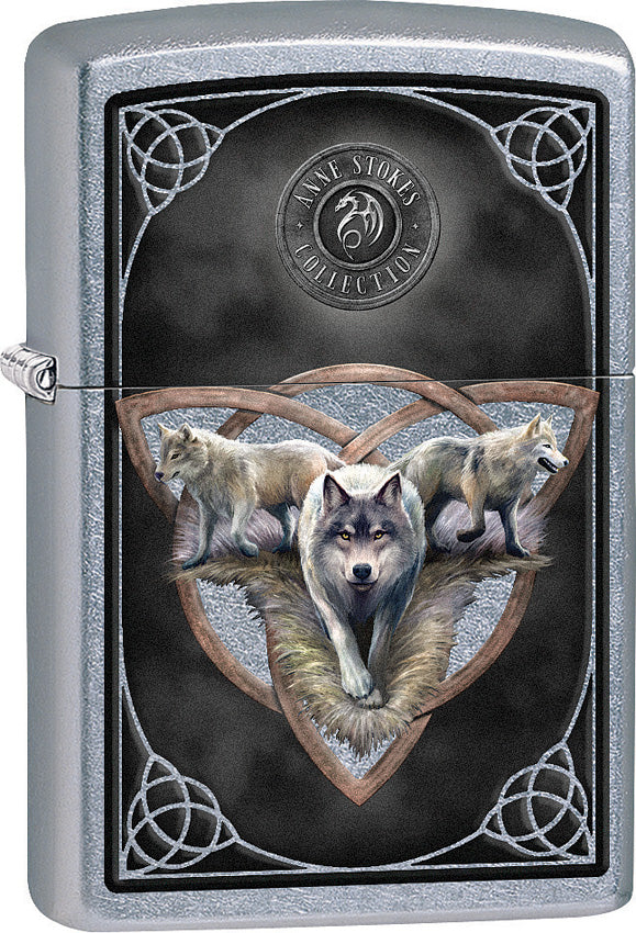 Zippo Lighter Wolf Design Anne Stokes Collection Made In The USA 15282