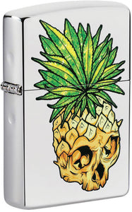 Zippo Leaf Skull Pineapple Lighter 16557