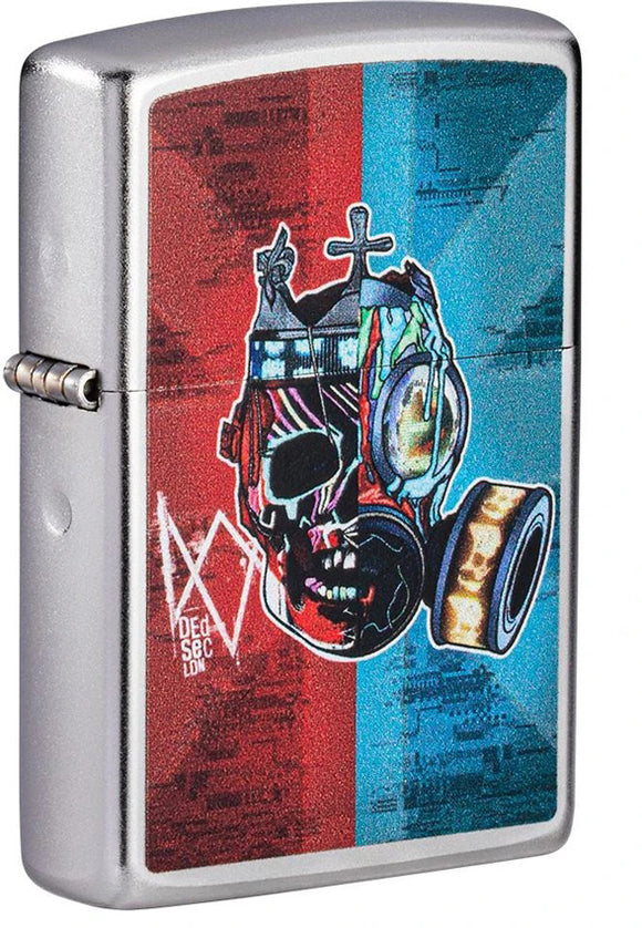 Zippo Lighter Watch Dogs: Legion Lighter Satin Chrome Colored Boxed 16558