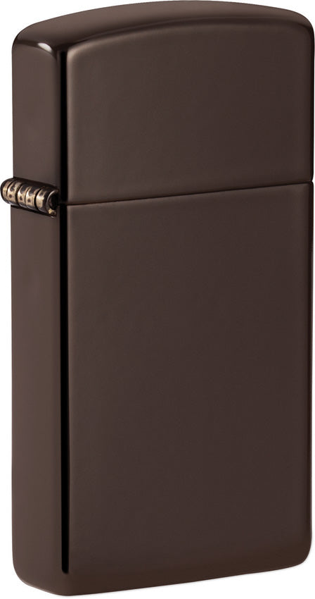 Zippo Slim Design Brown Stainless Steel Colored Windproof Lighter 16761