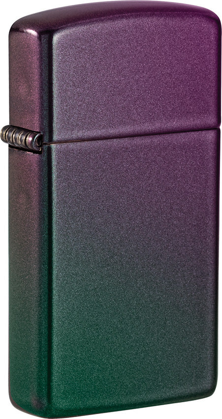 Zippo Slim Iridescent Design Rainbow Colored Windproof Lighter 16762