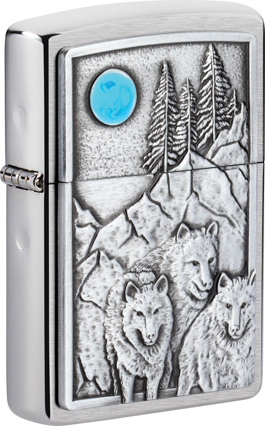 Zippo Wolf Pack and Moon Lighter 17217