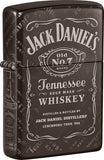 Zippo Jack Daniels Design Black Ice Water Resistant Vintage Lighter 17328
