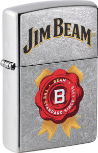 Zippo Jim Beam Design Chrome Windproof Lighter 17348