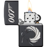 Zippo James Bond 007 Design Black Matte Windproof Lighter 17354