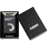 Zippo James Bond 007 Design Black Matte Windproof Lighter 17354