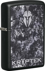 Zippo Kryptek Lighter Black Matte Boxed 2.25" Made In USA 17371