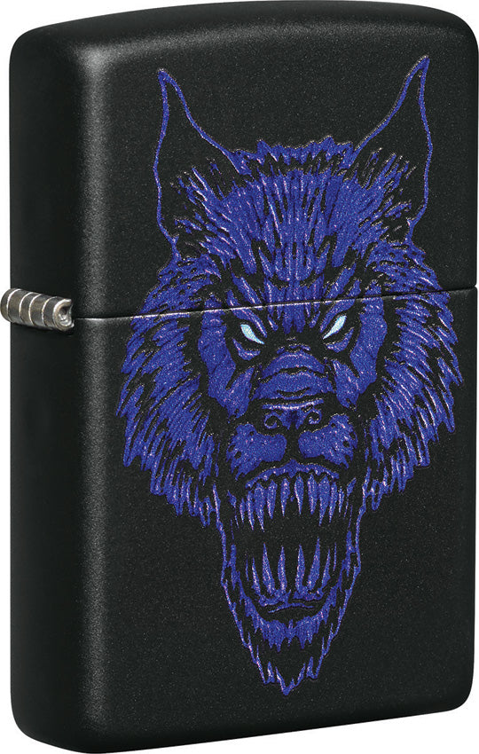 Zippo Werewolf Lighter Black Matte 2.25