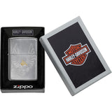 Zippo Harley Davidson Design Chrome Arch Windproof Lighter 20100