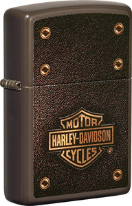 Zippo Harley Davidson Logo Design Brown Windproof Lighter 20102