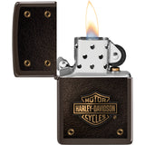 Zippo Harley Davidson Logo Design Brown Windproof Lighter 20102