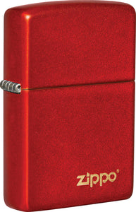 Zippo Classic Metallic Red Logo 2.25" Windproof Lighter 20433