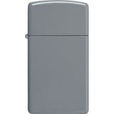 Zippo Slim Lighter No Logo Flat Gray Colored Water Resistant Lighter 21413