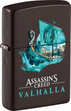 Zippo Assassin's Creed Valhalla Design Brown Windproof Lighter 23375