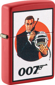 Zippo James Bond Design Red Matte Windproof Lighter 23376