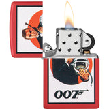 Zippo James Bond Design Red Matte Windproof Lighter 23376