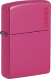 Zippo Pink Logo Frequency Windproof Lighter 23691
