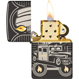 Zippo Zippo Car 75th Anniversary Black Ice Collectible Of The Year Pocket Lighter 24463
