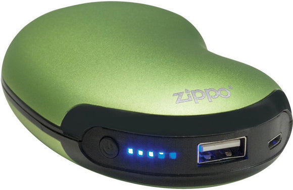 Zippo Green Rechargeable Handwarmer 6 Hour 30077