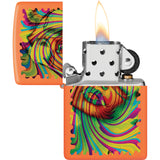 Zippo Sunglass Woman Design Orange Stainless Water Resistant Lighter 53206