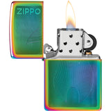 Zippo Dimensional Flame Design Iridescent Waterproof Lighter 53241