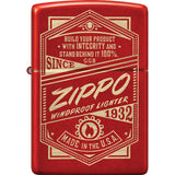 Zippo Zippo IT Works Design Red Matte Water Resistant Lighter 53300