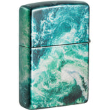 Zippo Rogue Wave Design 540 Colored Blue/Teal Water Resistant Lighter 53318