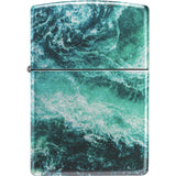 Zippo Rogue Wave Design 540 Colored Blue/Teal Water Resistant Lighter 53318