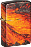 Zippo Lava Flow Design Orange/Black 540 Colored Water Resistant Lighter 53319