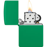 Zippo Grass Green Matte Windproof Lighter 53476