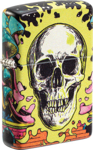 Zippo Skull Design 540 Colored Glow In The Dark Windproof Pocket Lighter 53537