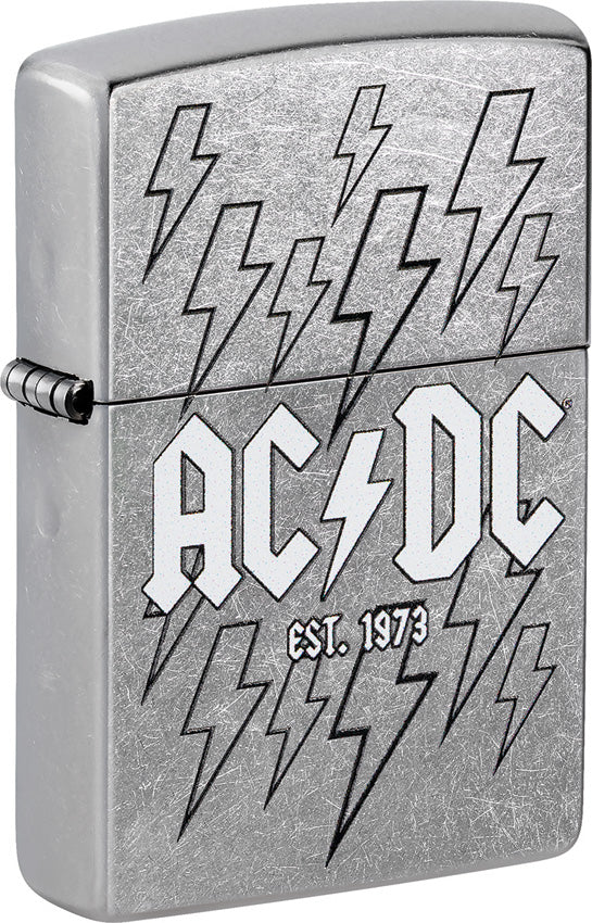 Zippo AC/DC Rock Band Design Street Chrome Windproof Lighter 53541