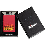 Zippo KISS Band Design Red/Orange Matte Windproof Pocket Lighter 53542