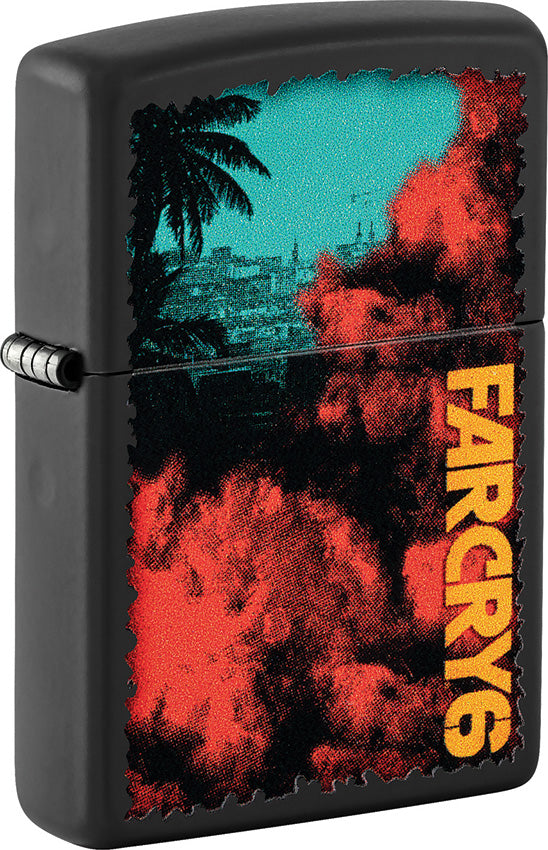 Zippo Far Cry 6 Design Black Matte Windproof Pocket Lighter 53543